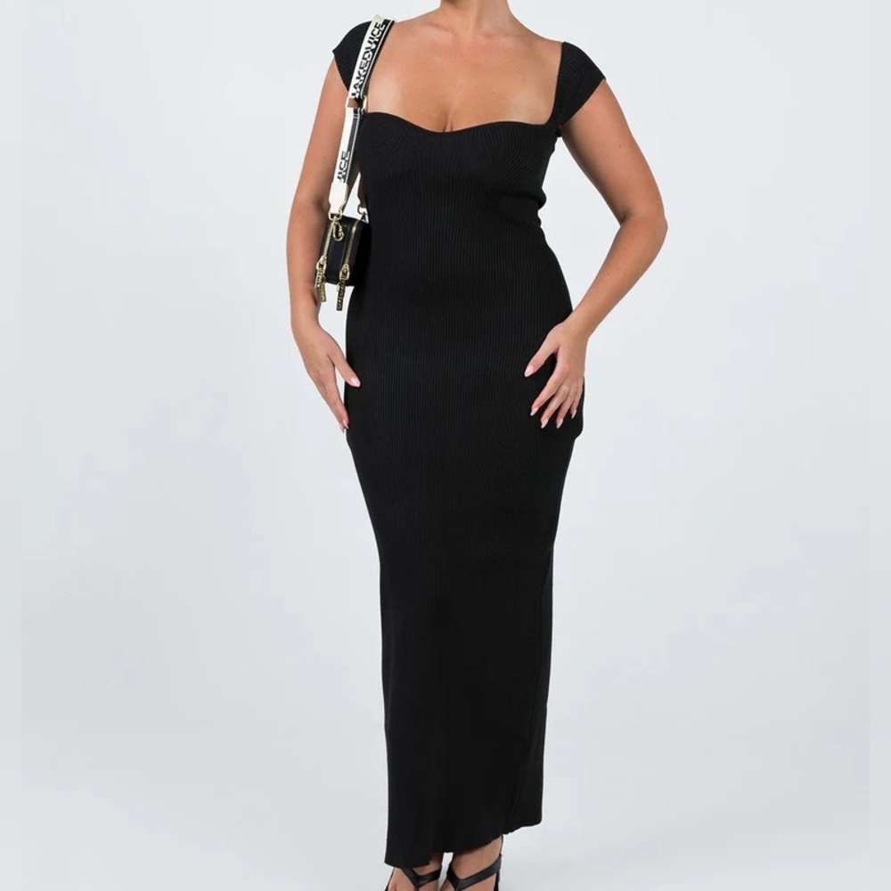 Black maxi dress